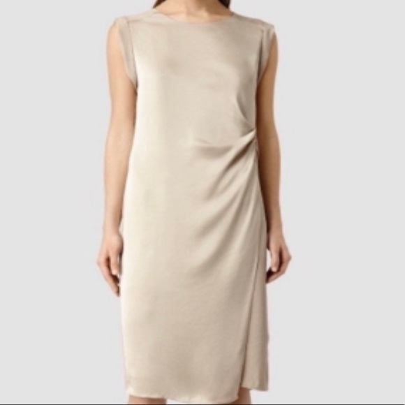 All Saints | Dresses | All Saints Gold Tie Side Dress | Poshmark